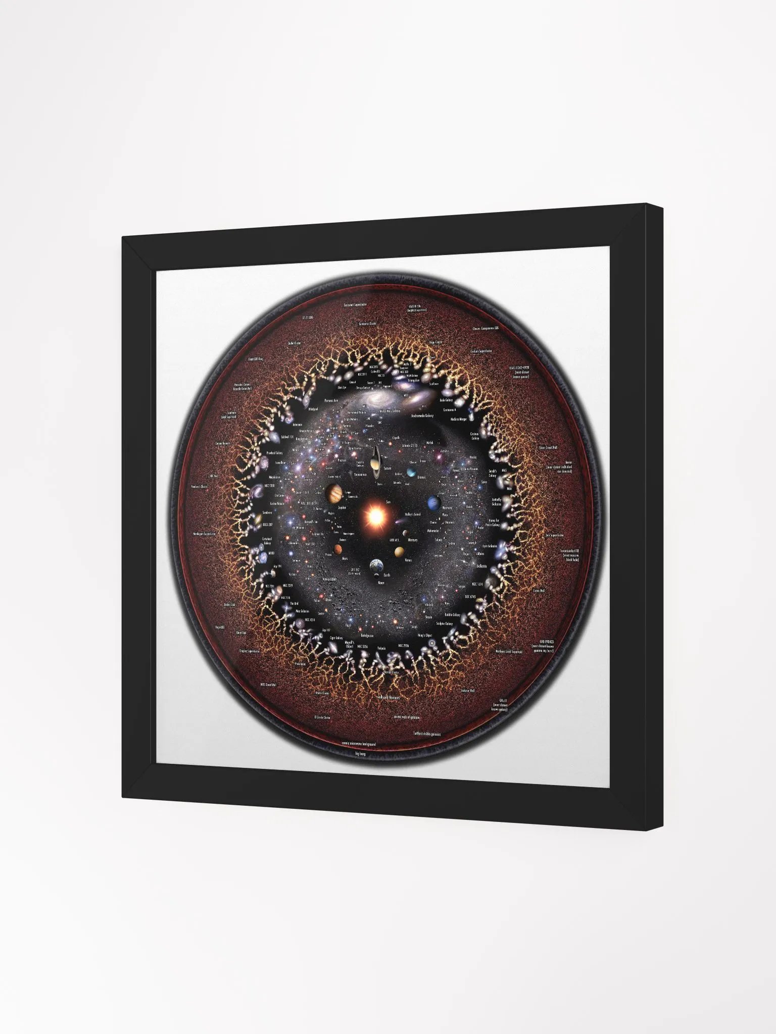 Circular Log Universe Map Framed! product image (2)