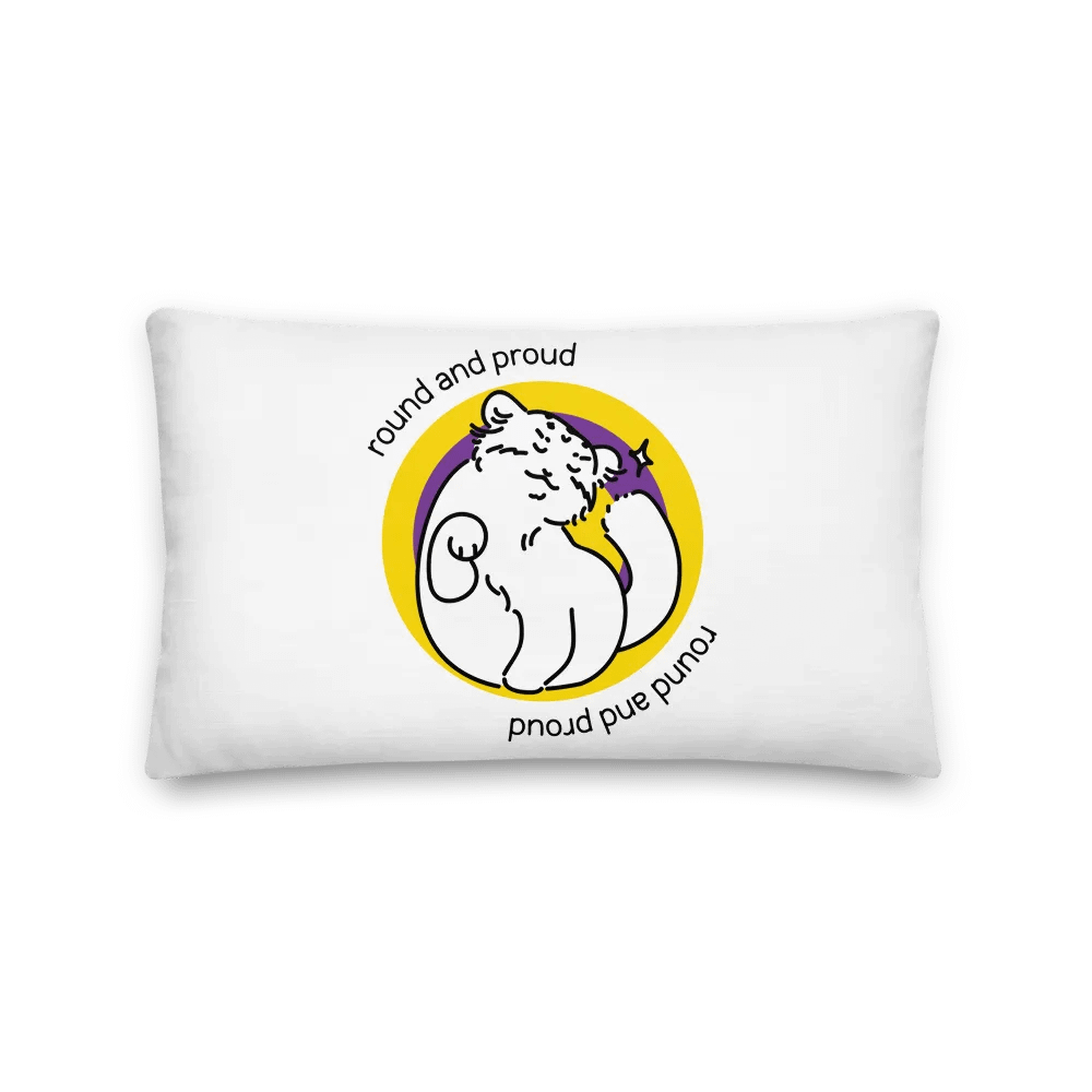 Round and Proud Manul Intersex Version - Pillow product image (2)