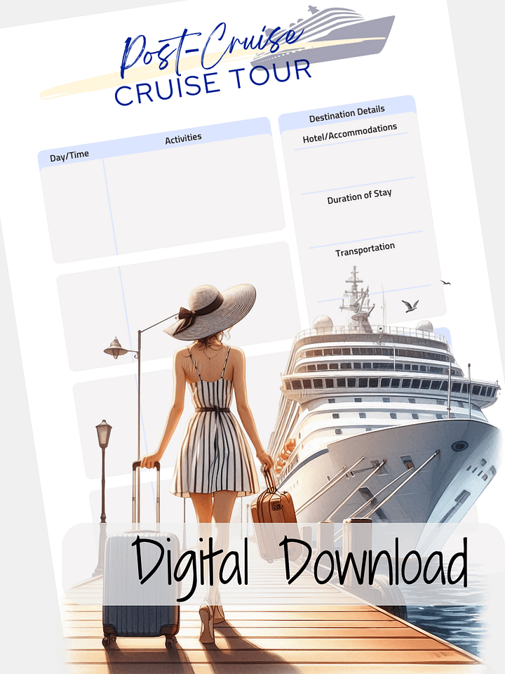 Post-Cruisetour Planner – Extend Your Adventure! product image (1)