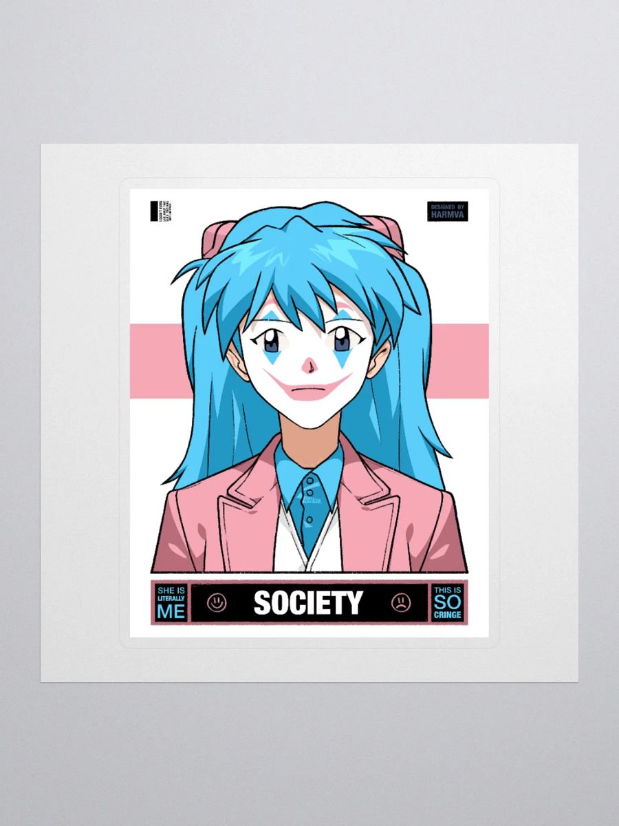 Woker Trans SOCIETY Sticker with Background product image (1)