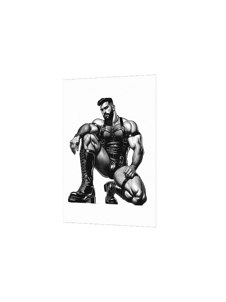Gay Leather Wall Art Top Man Leder Pride Daddy Tom of Finland Tribute Graphic Design Poster product image (2)