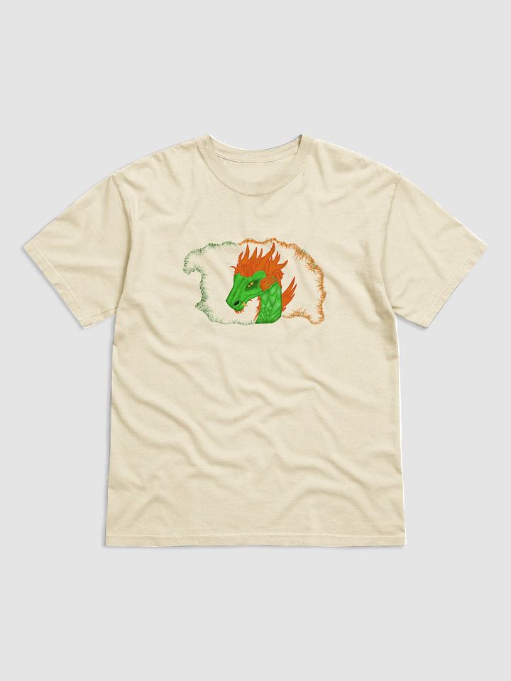 Fiery Dragon Head Illustrated T-Shirt product image (1)