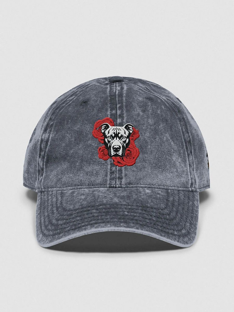 PITBULL'S N ROSES Embroidered - Washed Adjustable Hat product image (1)