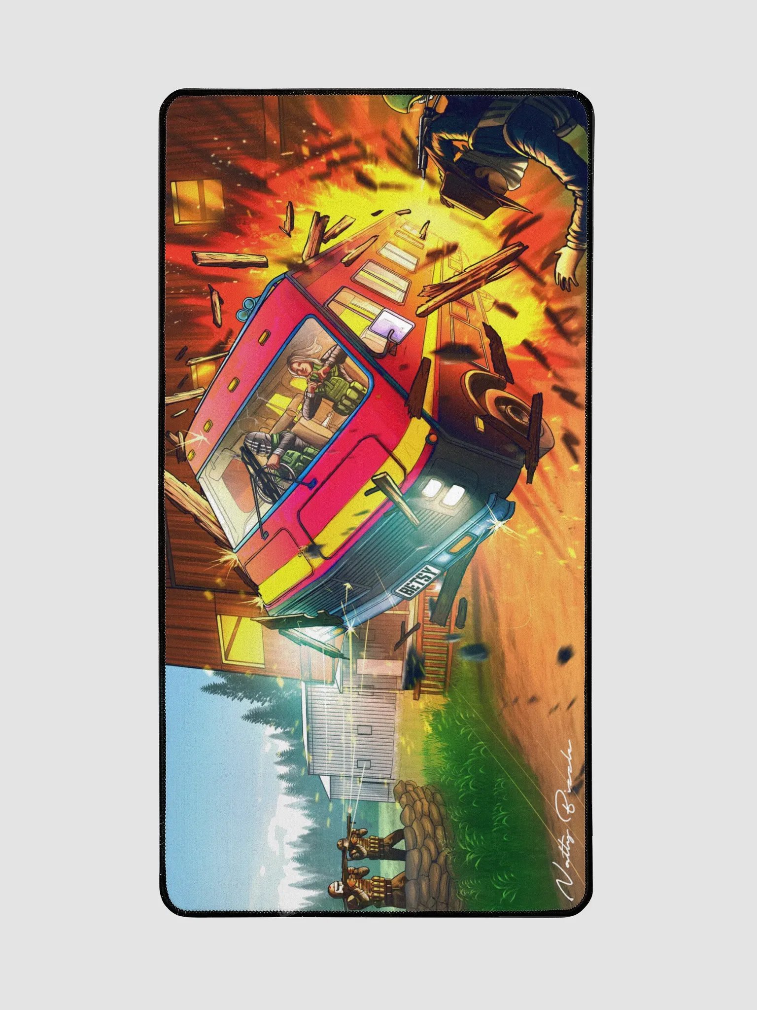 Natty, Bunny & Betsy Adventure Desk size mouse pad product image (2)