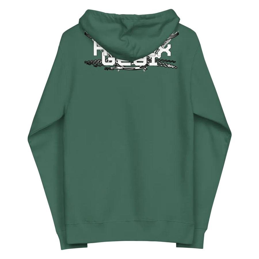 Fleece Zip Up Hoodie - Embroidered - White HApex Gear White Logo product image (5)