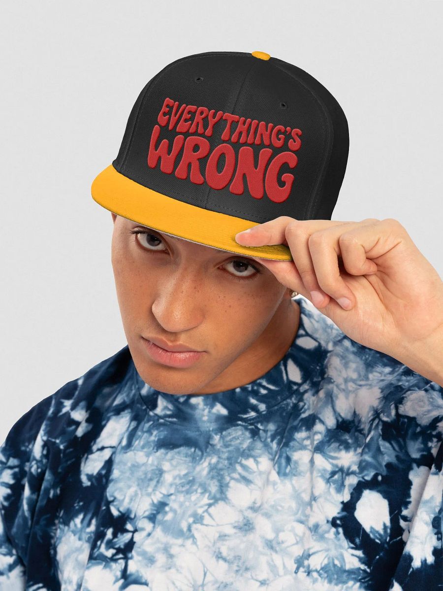 'Everything's Wrong' Embroidered Cap product image (5)