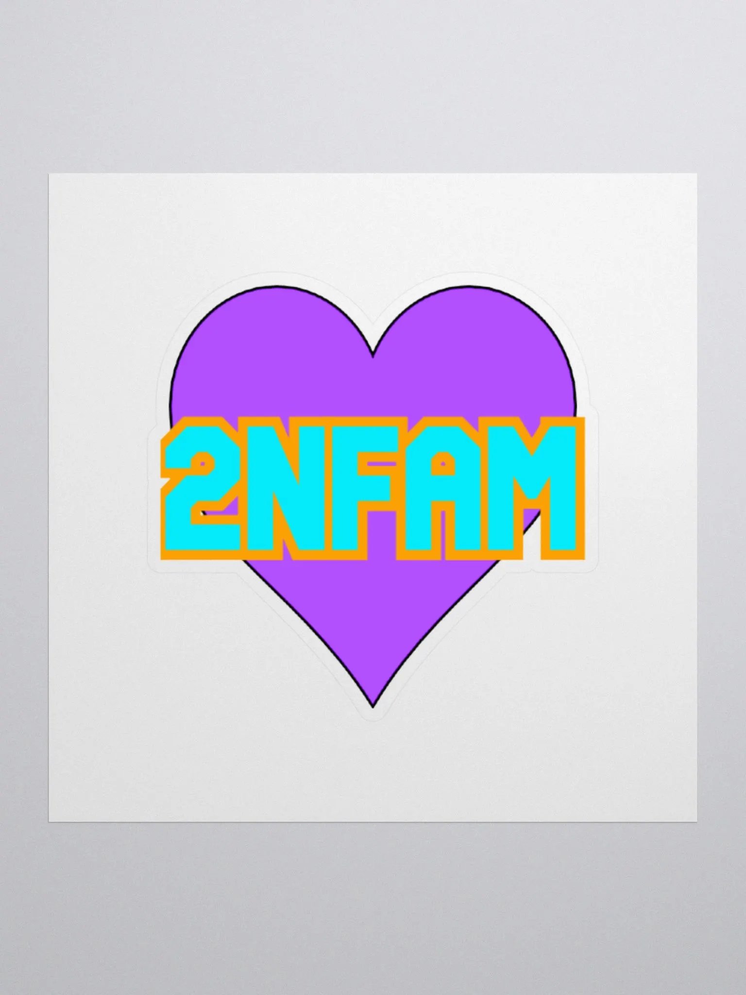 2NFAM Heart Sticker product image (1)