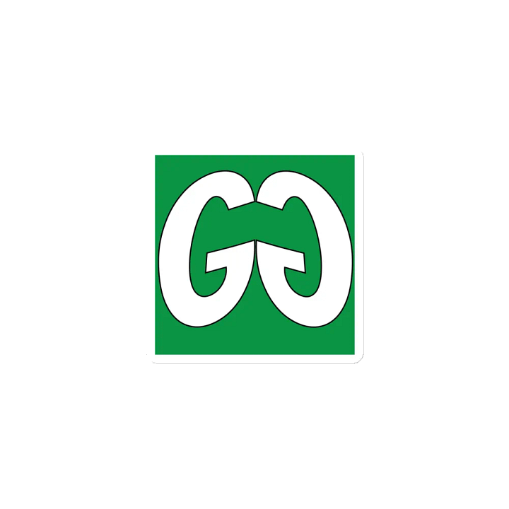 Green Magnet with White GG product image (1)