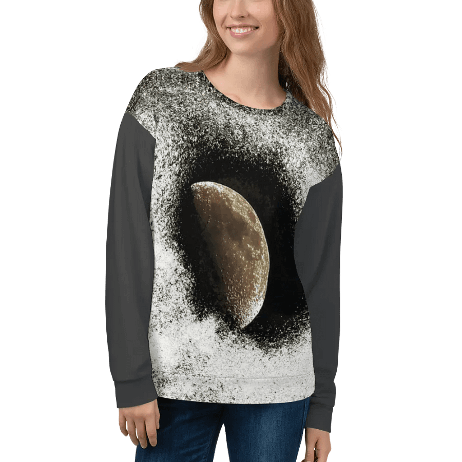 Darker Disintegrating Moon Unisex Sweatshirt product image (7)