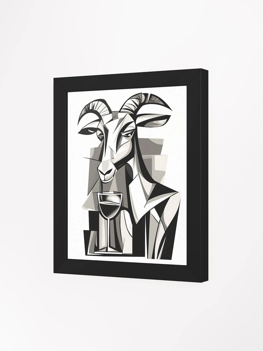 Goat & Wine Glass Framed Poster product image (3)