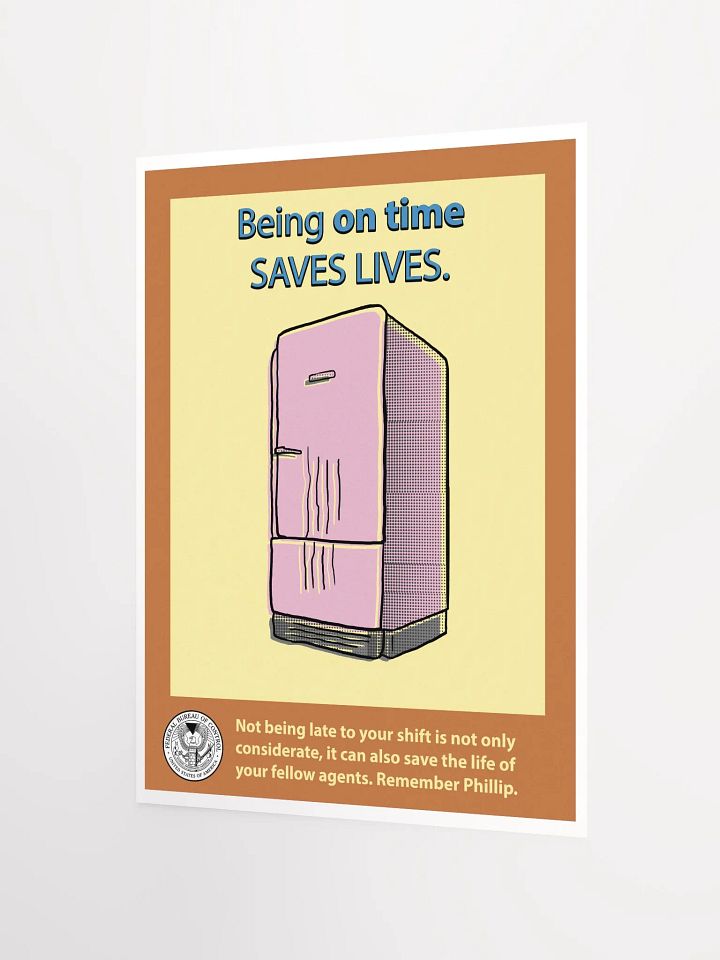 Being on time Poster - Bureau Collection product image (4)