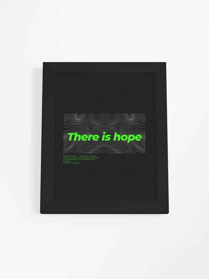 Climate change Matte Poster in Ayous Wood Frame product image (1)