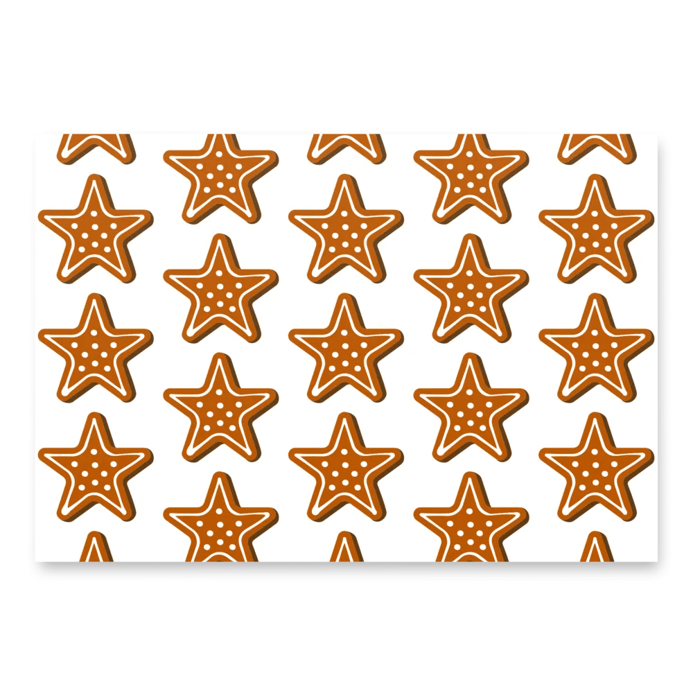Gingerbread Star Wrapping Paper product image (2)