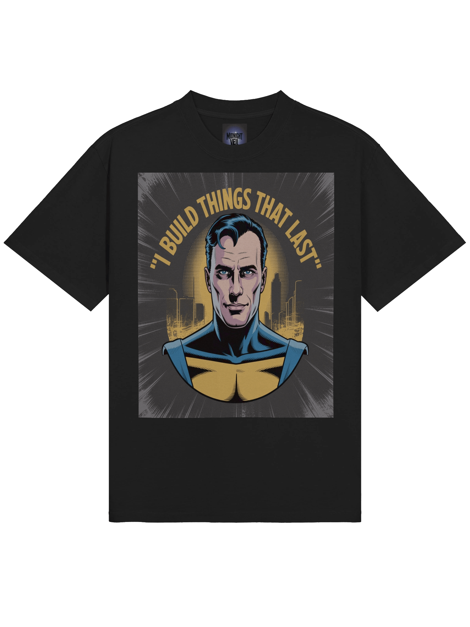 I Build Things That Last: Ozymandias Inspired Oversized Faded T-Shirt product image (5)