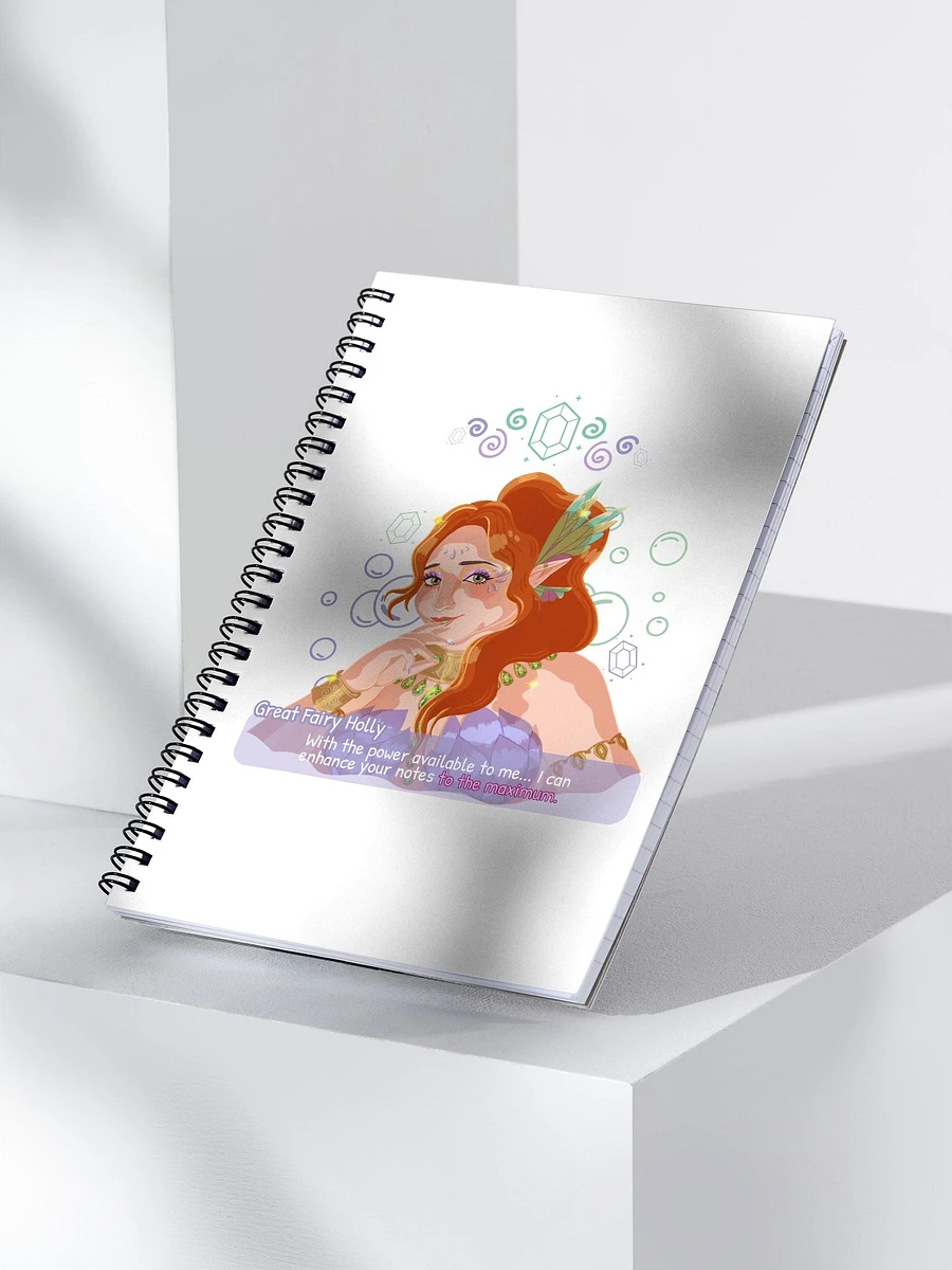 Great Fairy Holly Spiral Notebook product image (4)