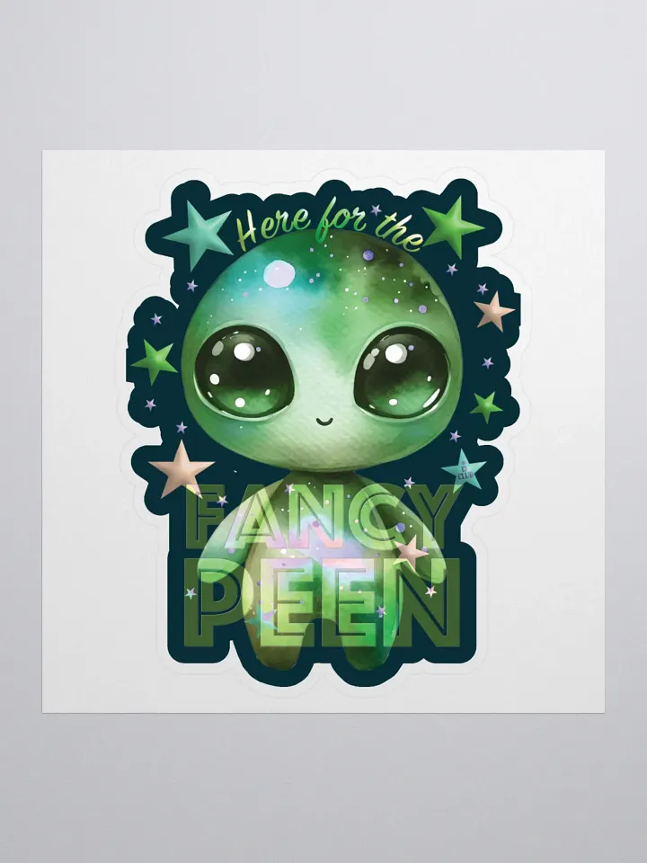 Fancy Alien Sticker (Green) product image (1)