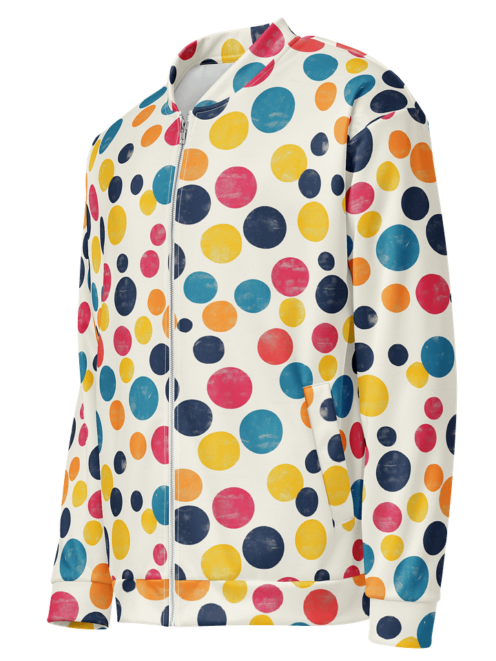 Polka Dot Illusion Vintage Retro Unisex Bomber Jacket product image (2)
