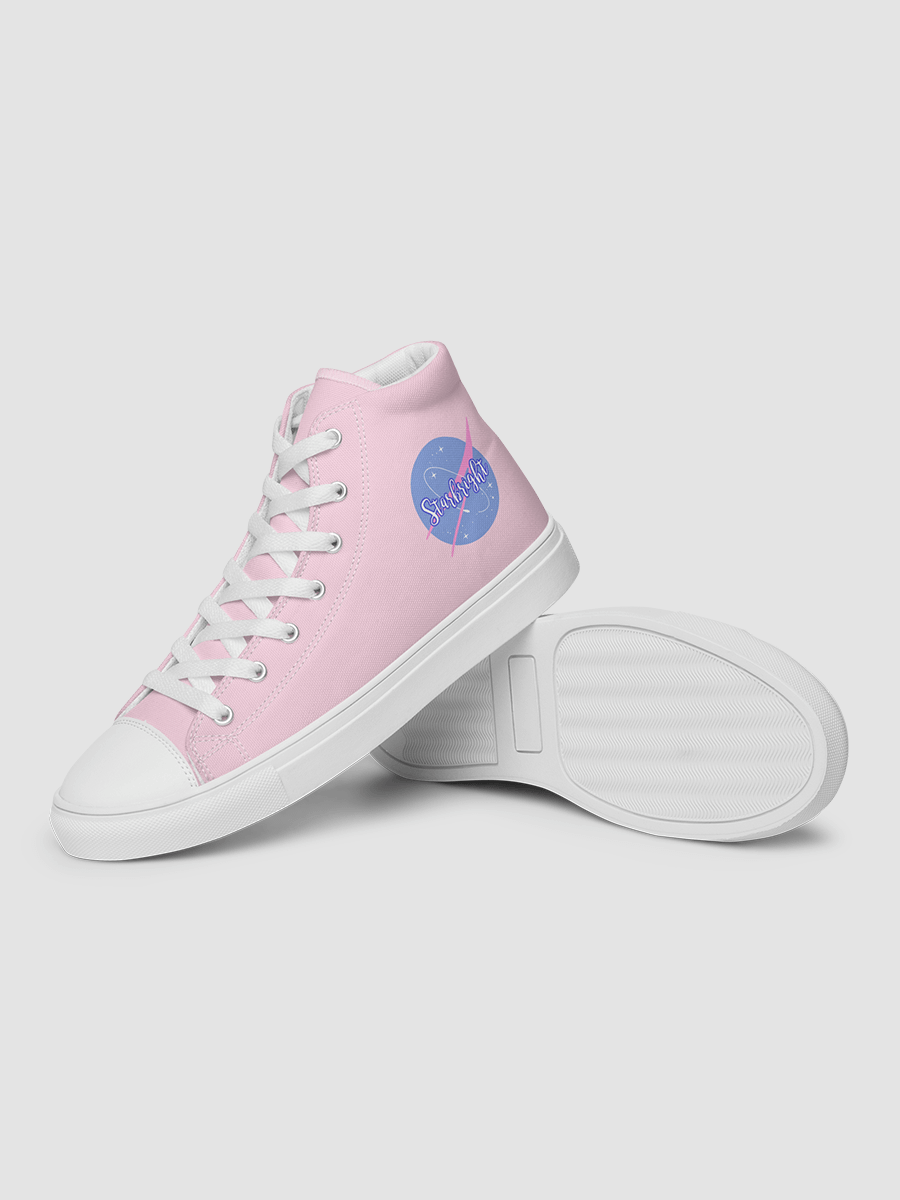 Pink Starbright The Band Women's High Top Canvas Shoes product image (15)