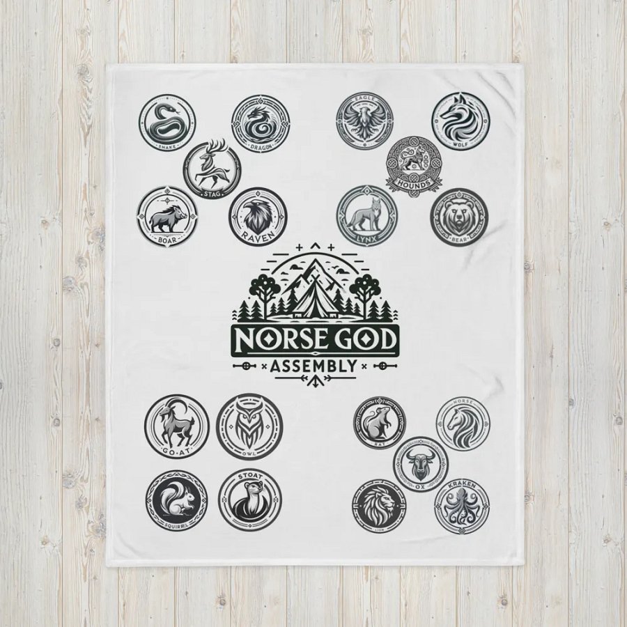 Norse God Assembly Throw Blanket product image (4)