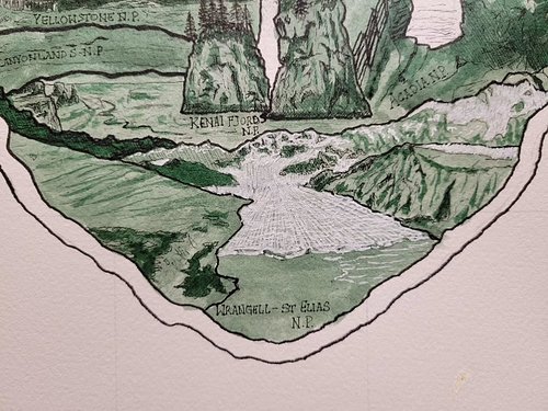 Inktober National Park Project - day 24: #wrangellsteliasnationalpark 
.
.
#art #inktober #ink #inkart #inkdrawing #drawing #...