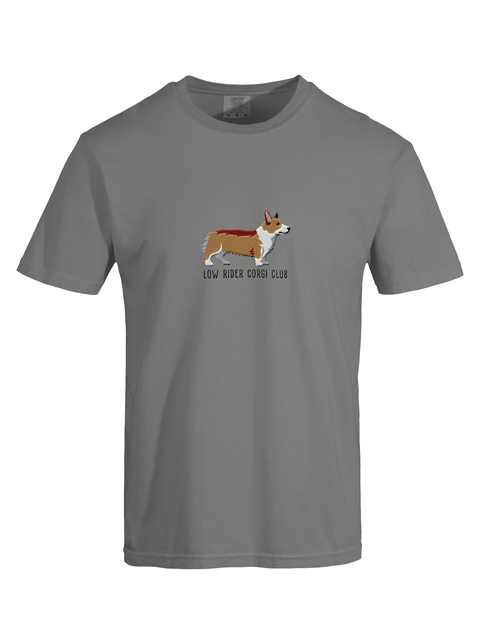 Low Rider Corgi Club T-Shirt(Embroidered) of a Pembroke Welsh Corgi(Tan) product image (41)