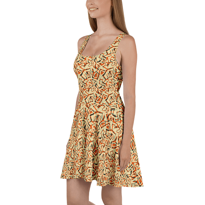 Orange Grunge | Skater Dress product image (2)