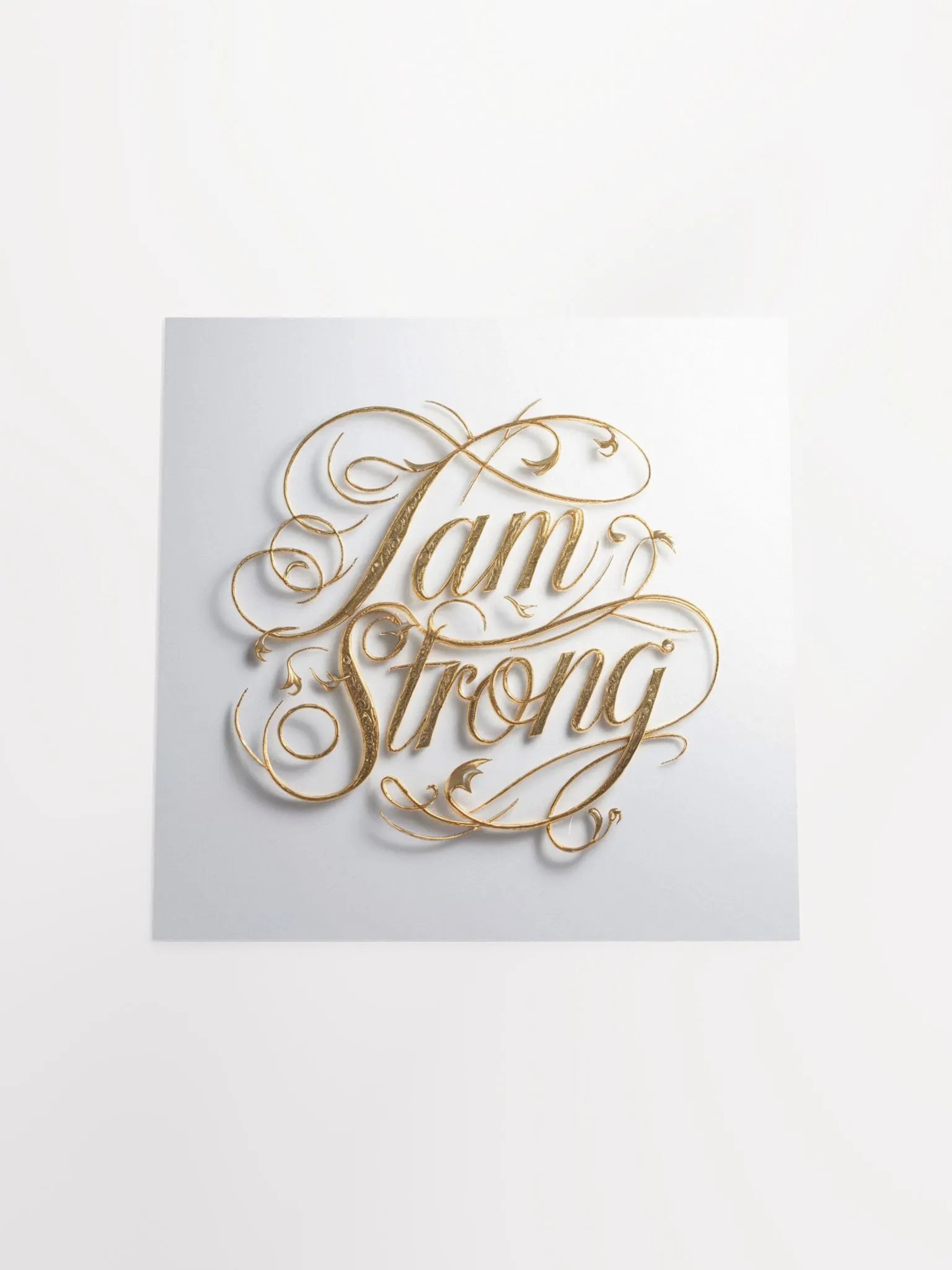 I Am Strong Self-Love Positive Affirmation, Inspirational Wall Art product image (5)