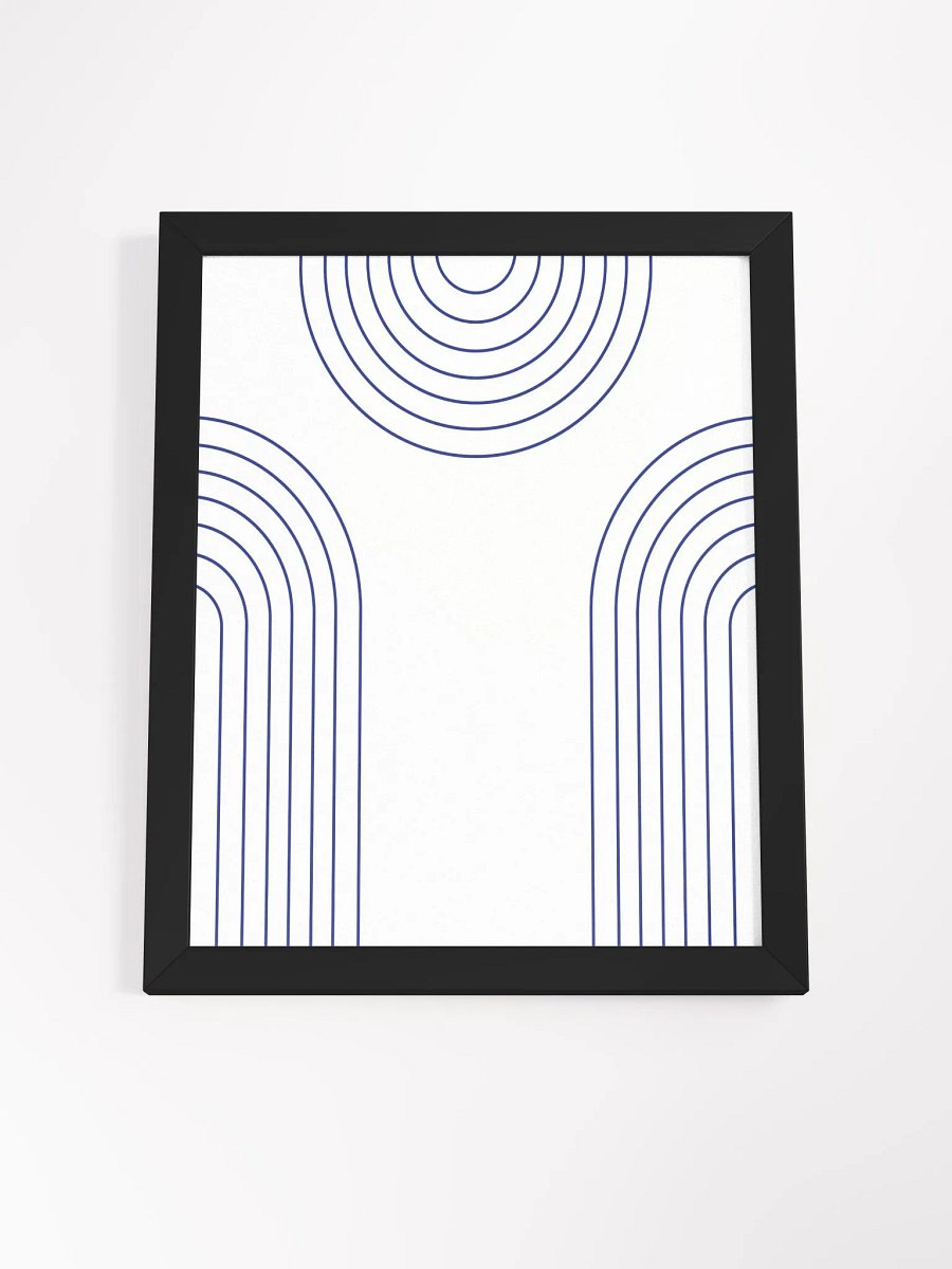 Ethereal Blue Arcs Framed Poster product image (61)