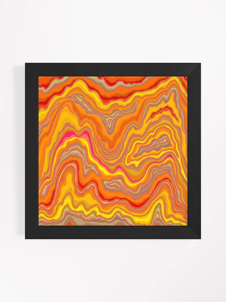 Psychedelic Wave Framed Poster - Stone No. 12 product image (1)