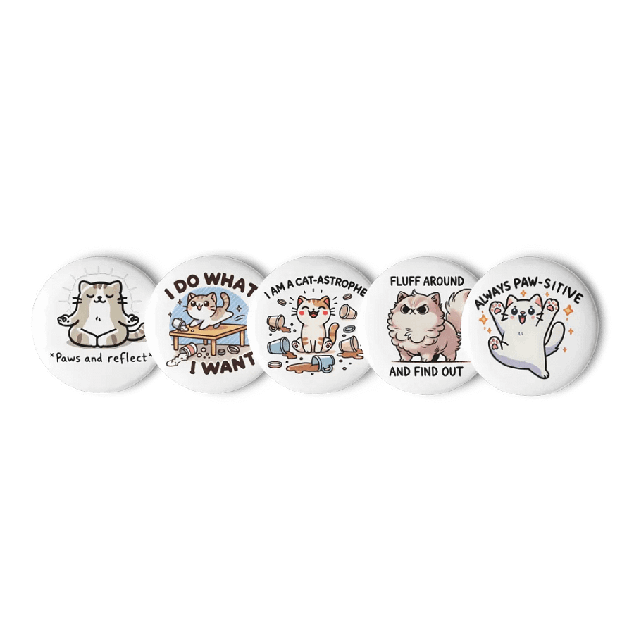 KittyPuns Enamel Pin Set product image (4)