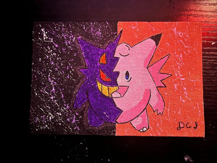 Gengar / Clefable Fusion Painting product image (3)