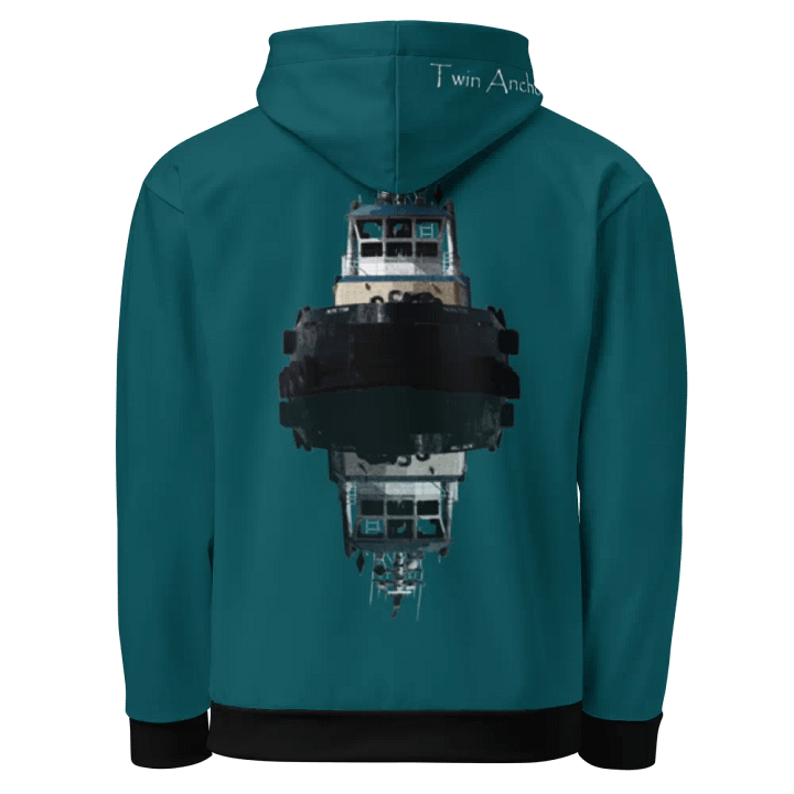 Teal Pacific Titan Reflection Hoodie product image (1)
