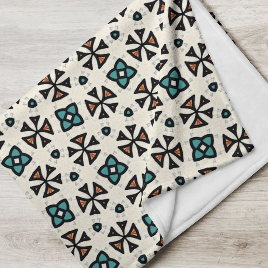 Abstract Florals Throw Blanket product image (7)