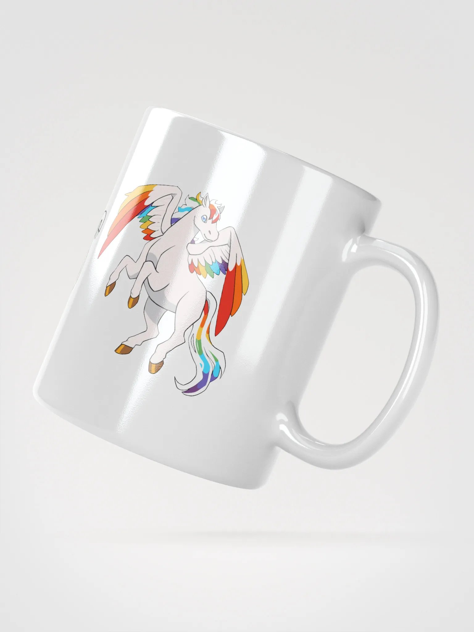 Dual Pegasus on White Mug product image (6)