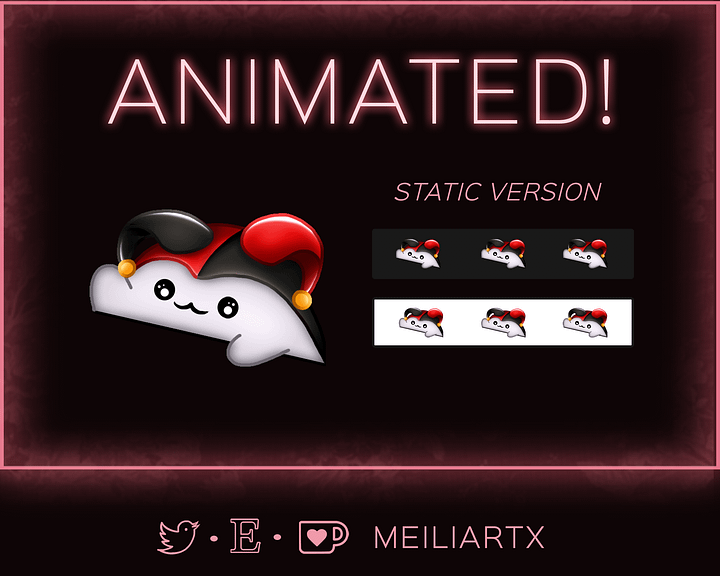 ANIMATED EMOTE Chibi Shaco Clown Bongo Tap product image (2)