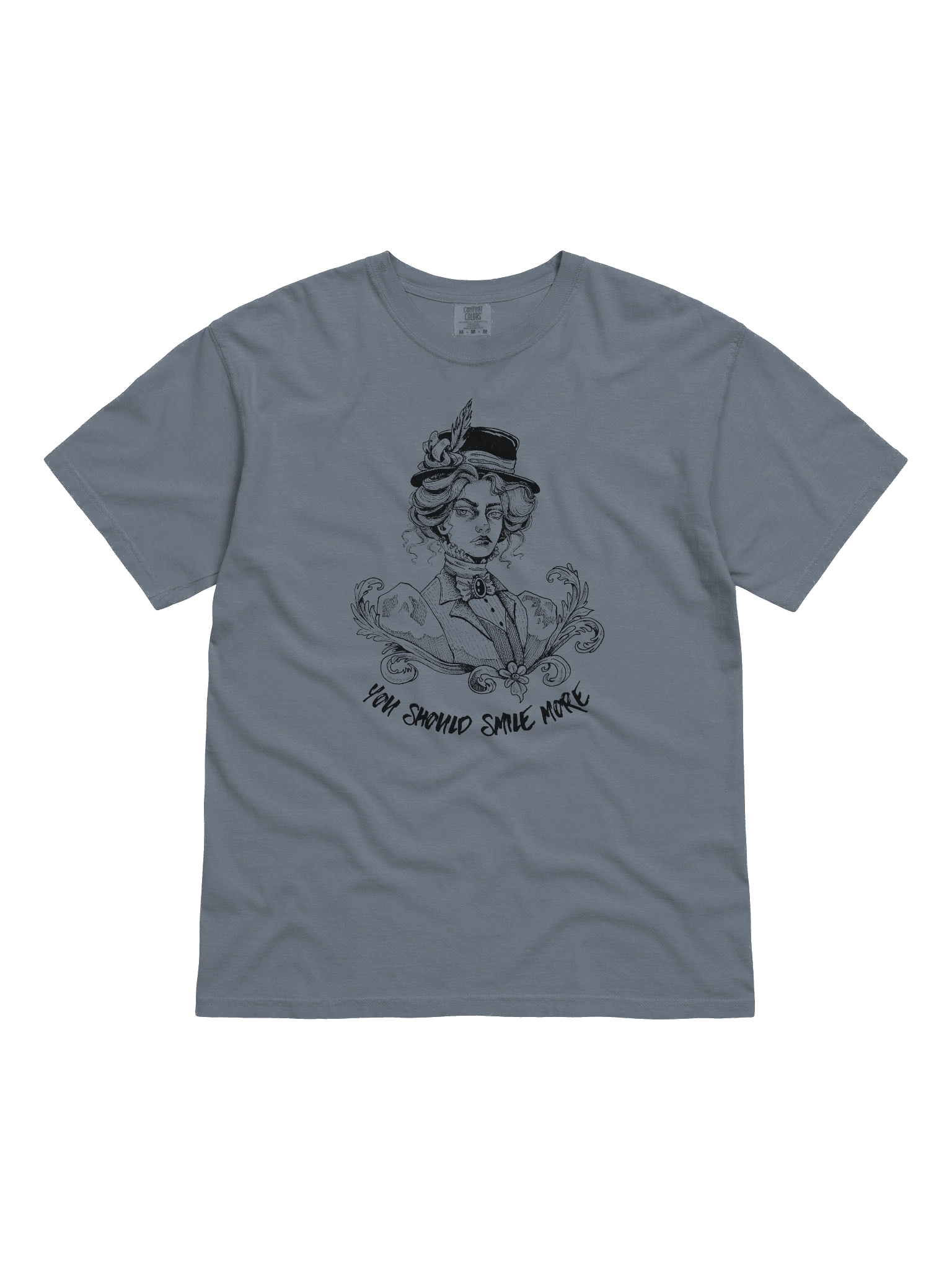 "SMILE MORE" Comfort Color T-Shirt (Design #2) product image (1)
