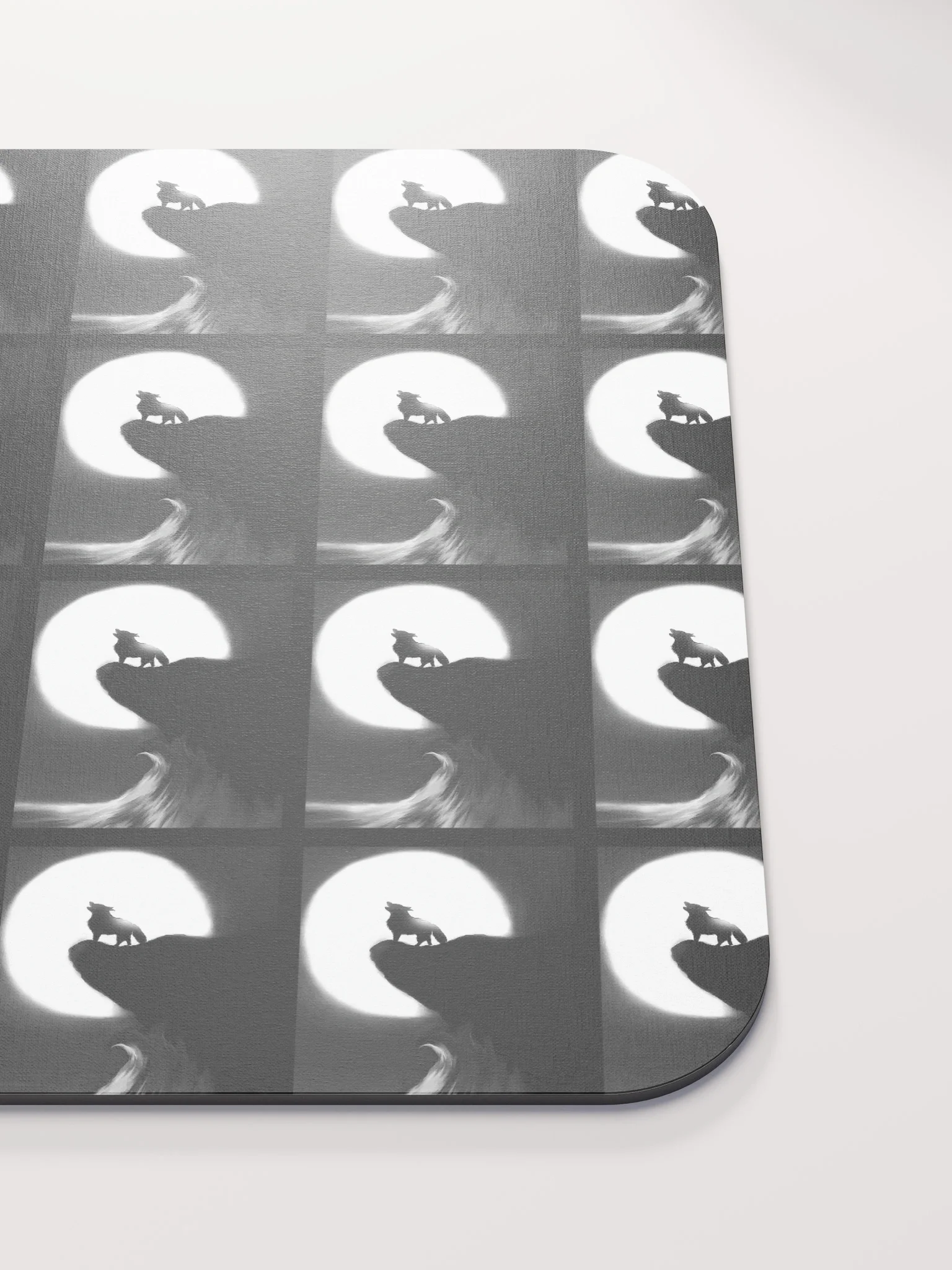 Howling Wolf Moon Mouse Pad product image (5)