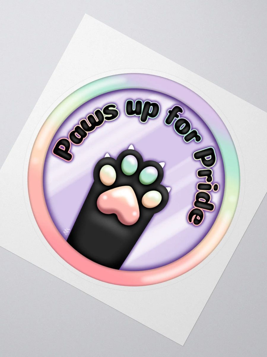 Paws Up For Pride Classic Sticker product image (2)