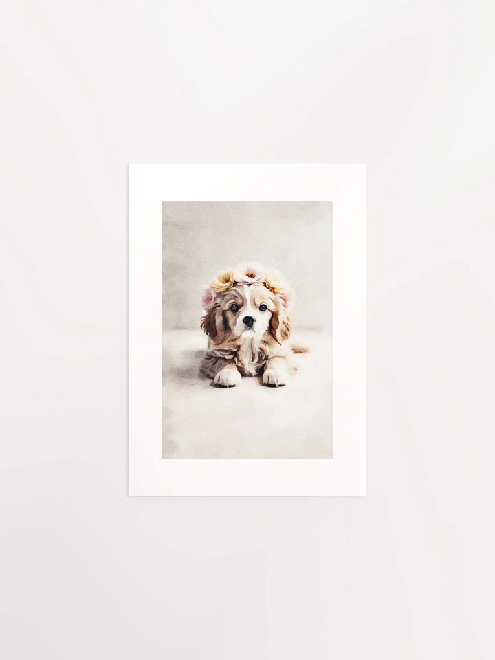 Cute Puppy Passepartout Print product image (2)