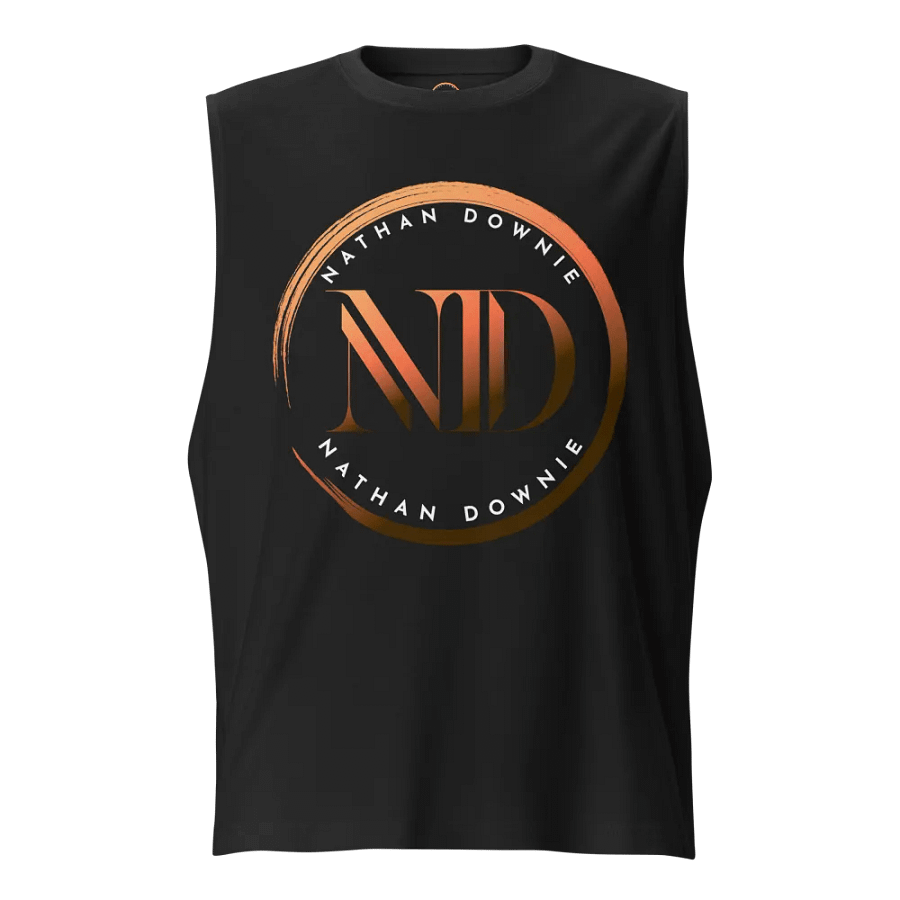 Nathan Downie Emblem - Unisex Muscle Tank Top - Black product image (3)