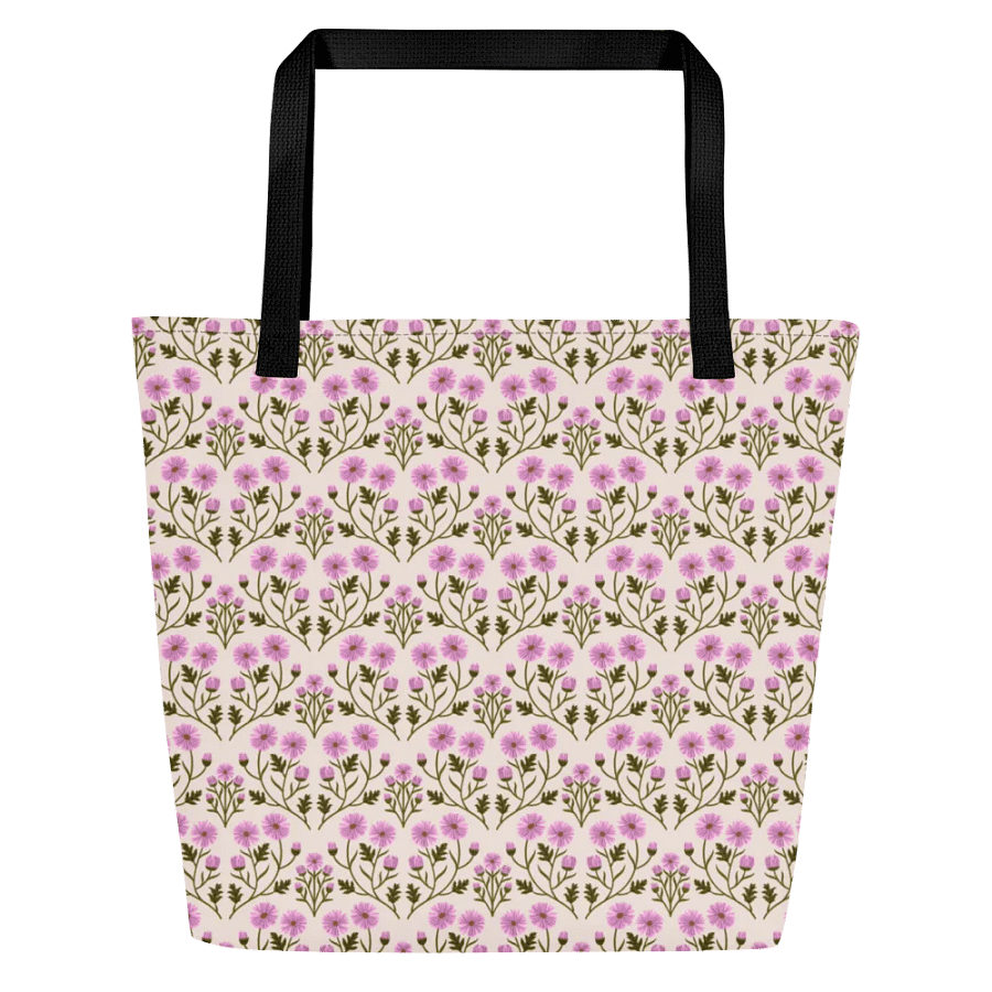 Harmony of Mums - Pink and Forest Green - Tote Bag product image (2)