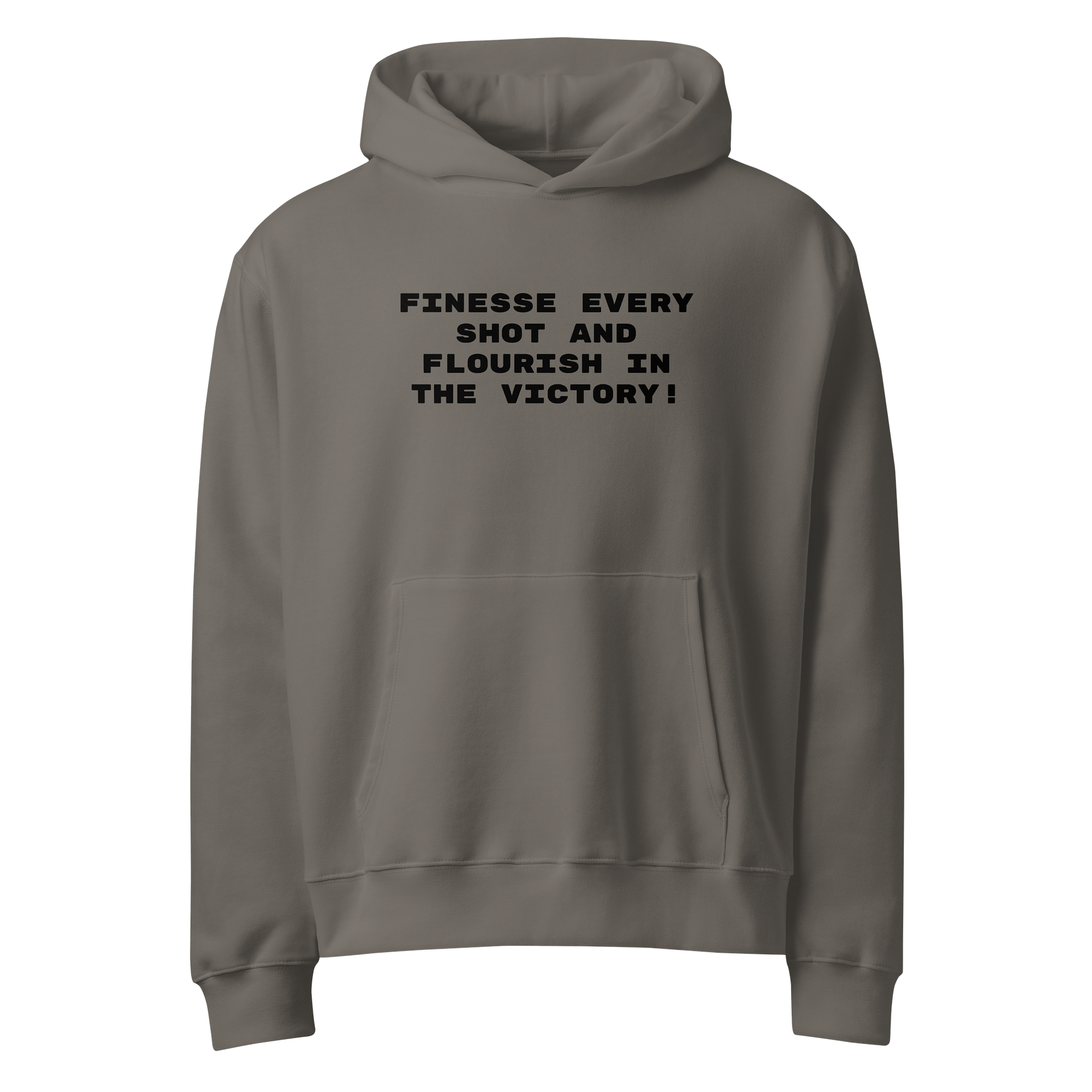 F&F Quote Unisex Oversized Midweight Hoodie (WHT) product image (1)