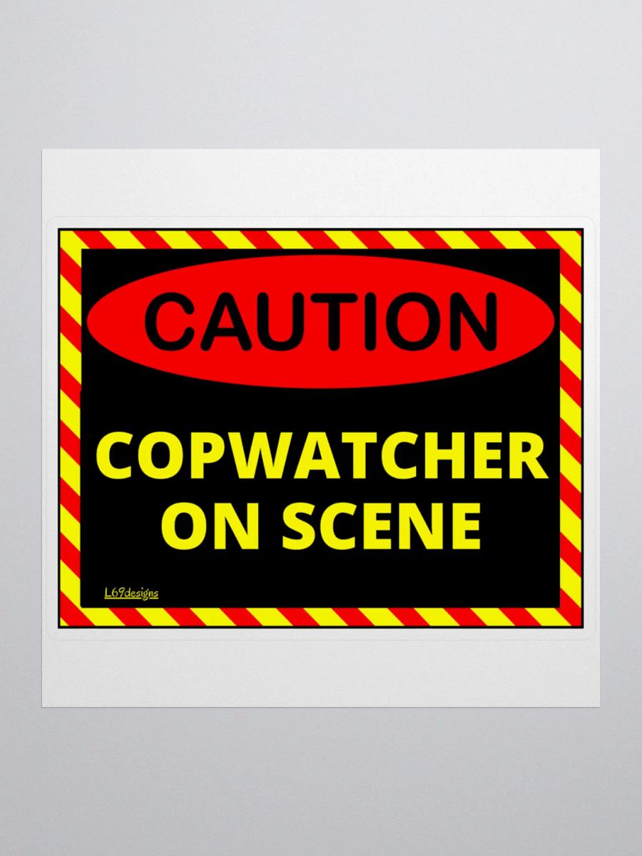 CAUTION : COPWATCHER ON SCENE product image (1)