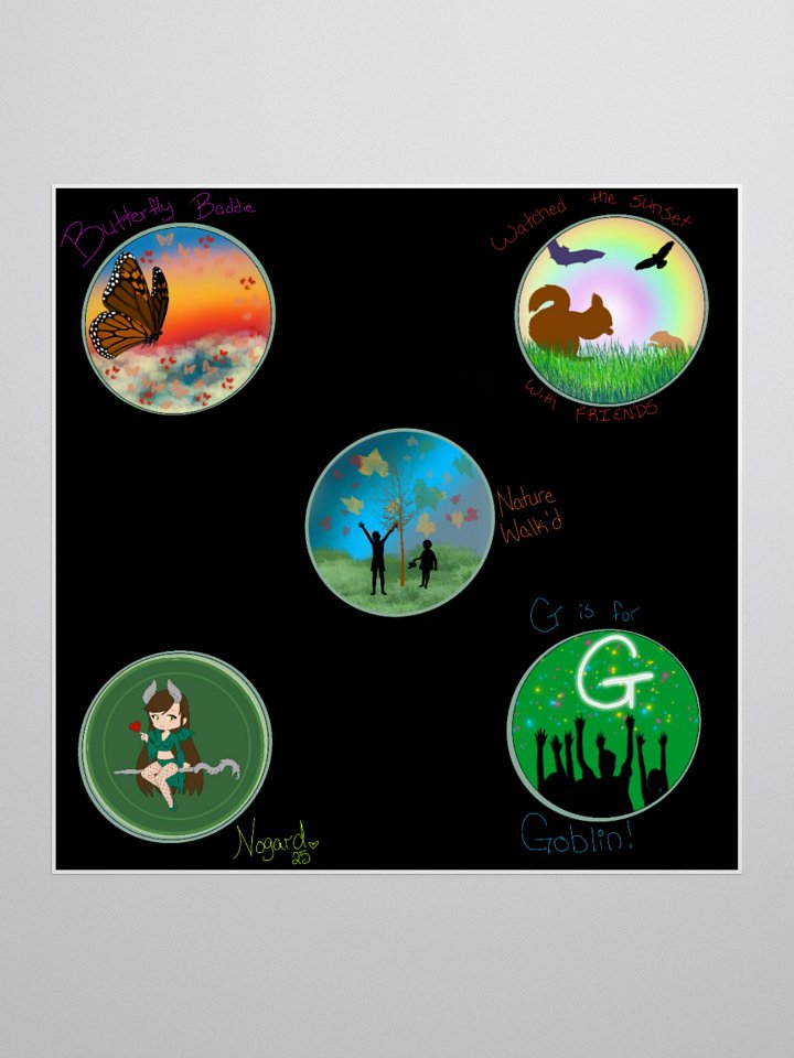 Camp Chaos 2025 Badge Sheet product image (1)