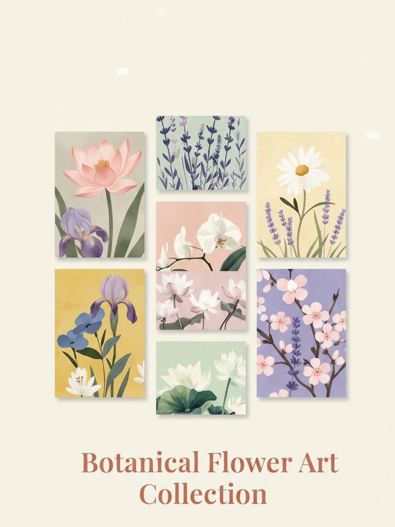 Botanical Flower Art Collection product image (1)