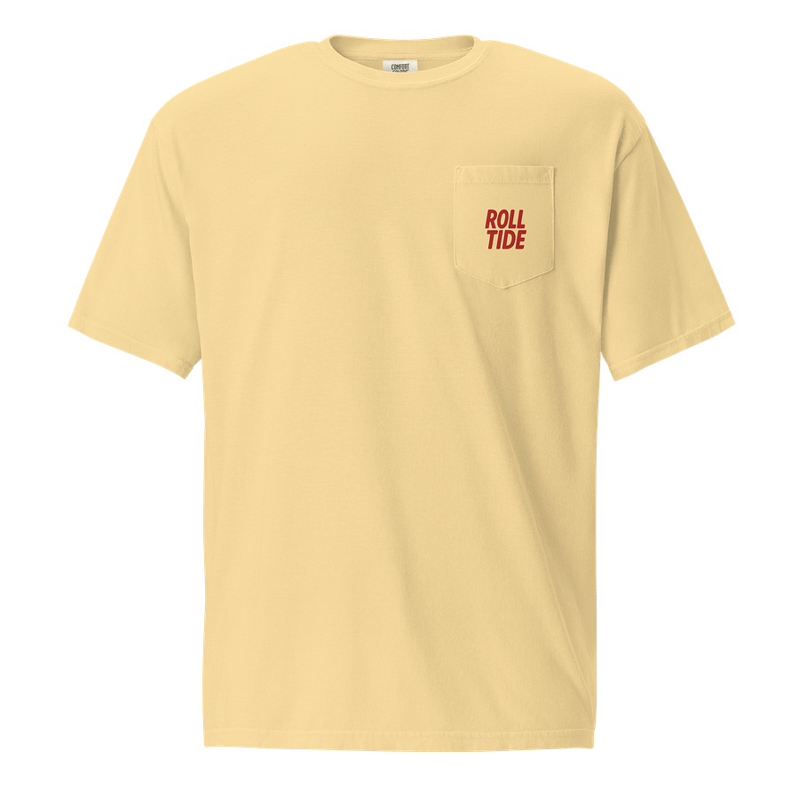 Bold Red 'ROLL TIDE' Pocket Tee product image (4)