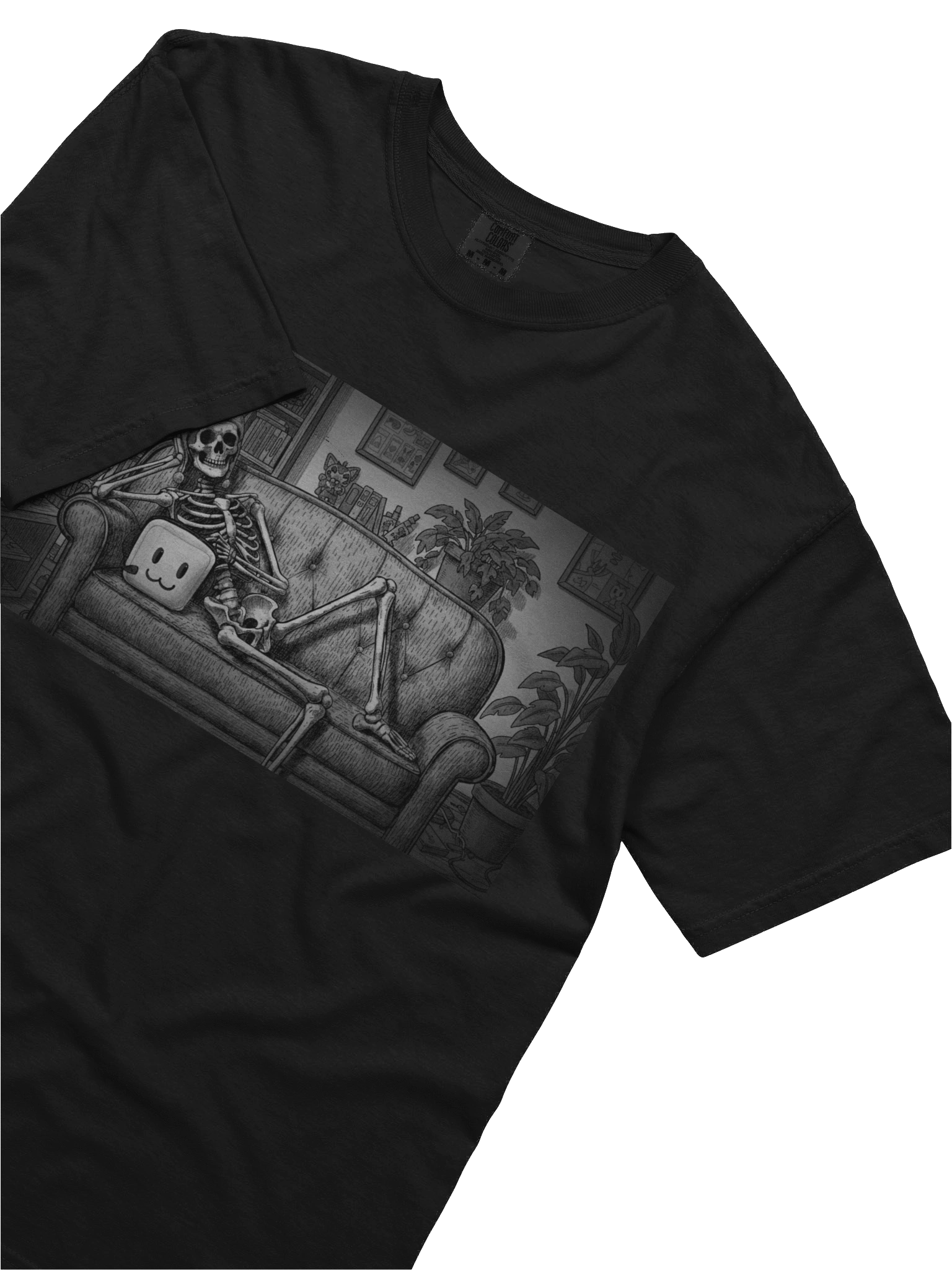 Cozy Skeleton Lounge T-Shirt product image (5)