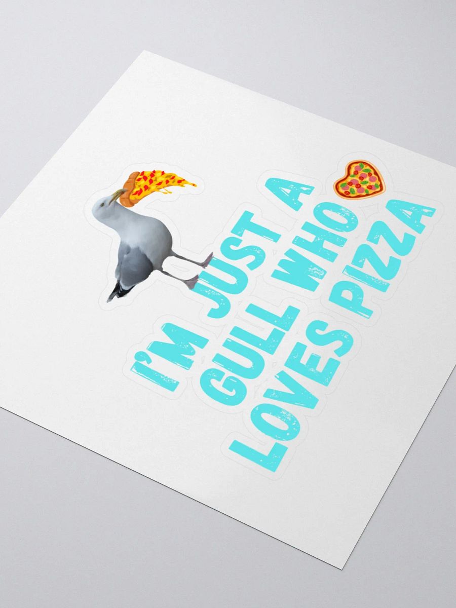 I'm Just a Gull Who Loves Pizza Stickers product image (8)
