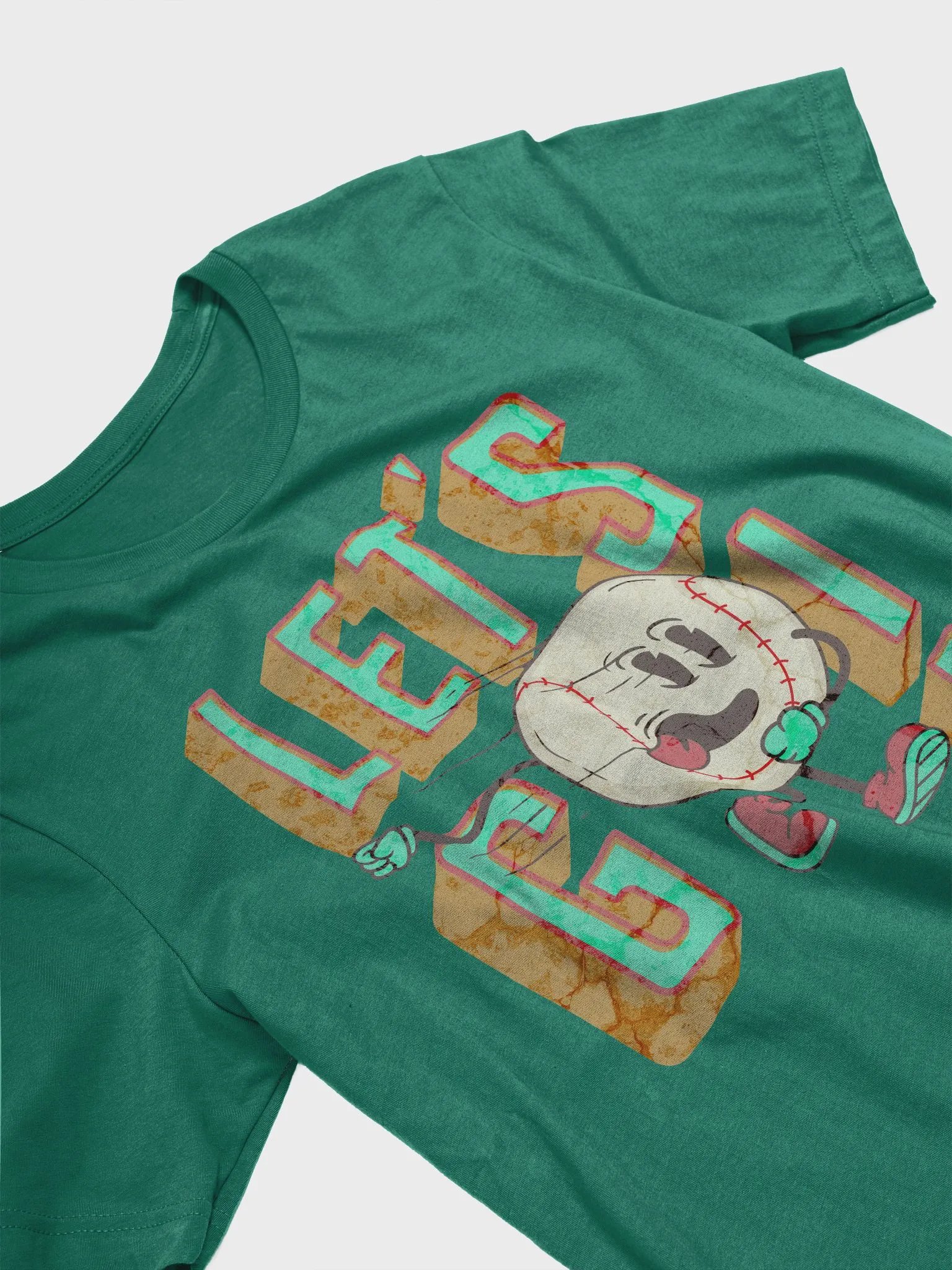 Lets Go Baseball Mascot Joyful T-Shirt product image (2)