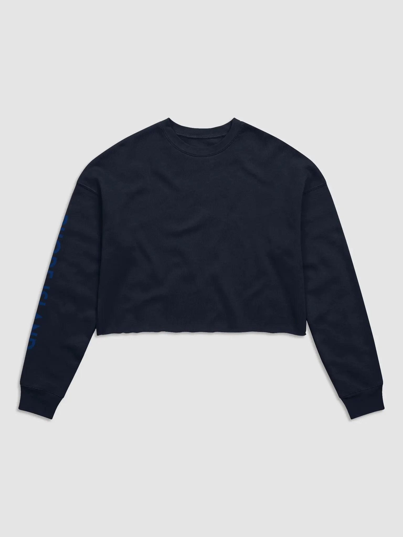 Rhode Island Navy Pineaaple Crop Sweatshirt (Midweight Fabric) product image (4)